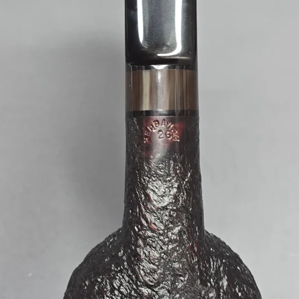 Abe Herbaugh 2026 Sandblasted Tomato w/ Horn Estate Briar Pipe, American Estates - Image 11