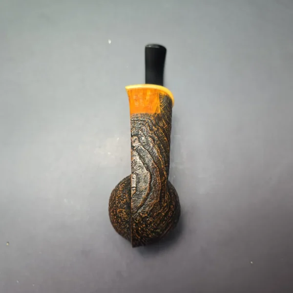 MBSD Briars Modern Masters 2 (K) Sandblasted Blowfish w/ Boxwood Handmade Briar Pipe, New - Image 8