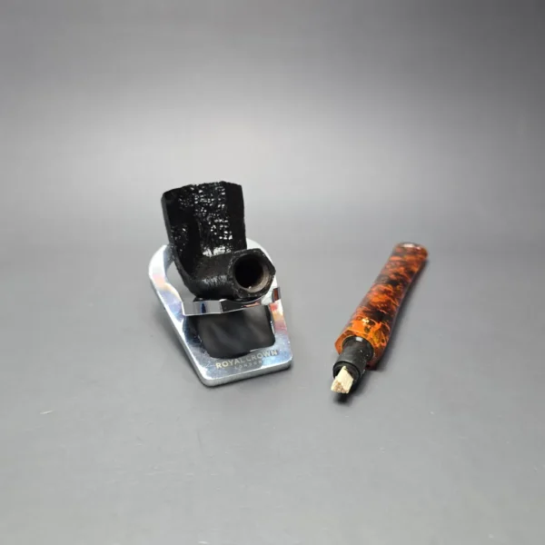 Savinelli Ottagono Long II Sandblasted Panel Dublin Briar Pipe, New, 6mm - Image 14