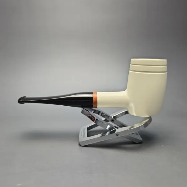 MBSD Meerschaum Deluxe Smooth "Whittler" Poker with Briar-Mortise (New) - Image 5