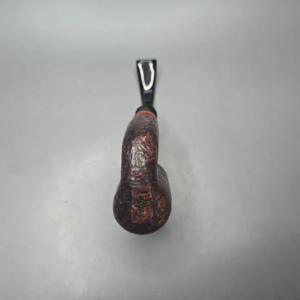 Brebbia Oom Paul Sabbiata Sandblasted Estate Briar Pipe, Unsmoked - Image 10