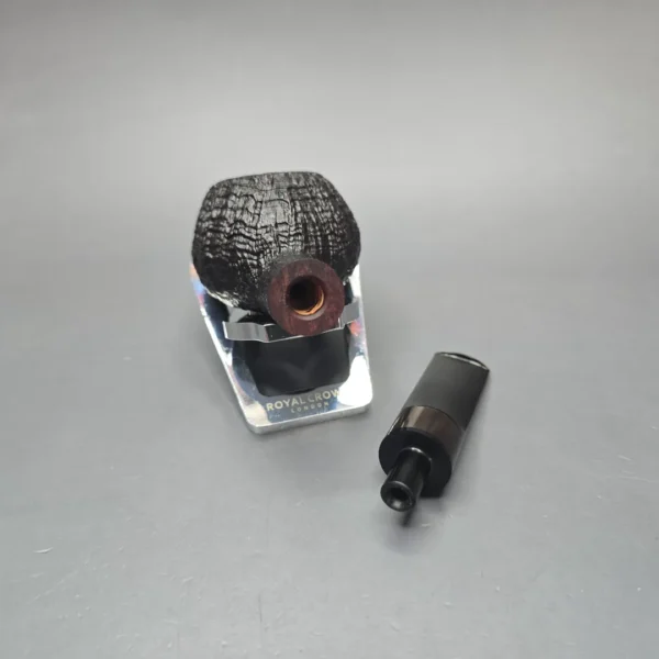 Abe Herbaugh 2026 Sandblasted Tomato w/ Horn Estate Briar Pipe, American Estates - Image 14