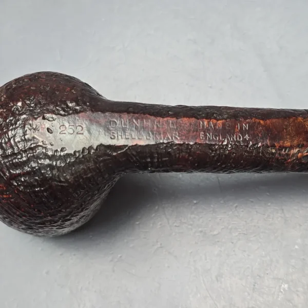 Dunhill 1964 Shell Briar 252 Sandblasted Billiard Estate Briar Pipe, English Estates - Image 11