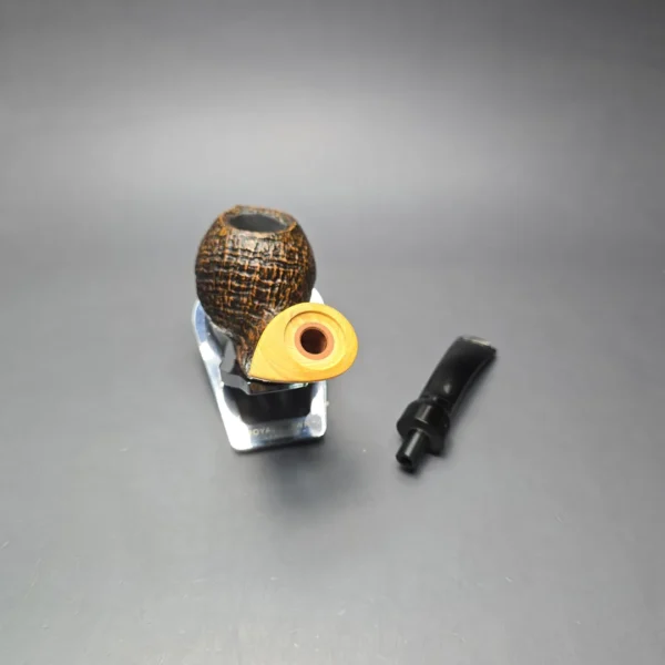 MBSD Briars Modern Masters 2 (K) Sandblasted Blowfish w/ Boxwood Handmade Briar Pipe, New - Image 14