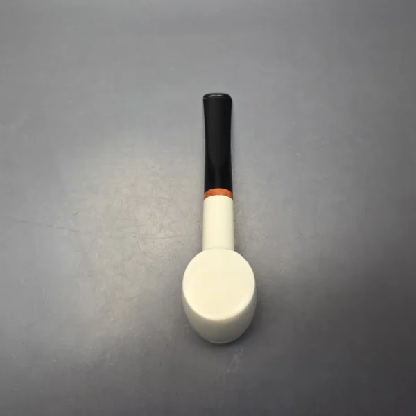MBSD Meerschaum Deluxe Smooth "Whittler" Poker with Briar-Mortise (New) - Image 10