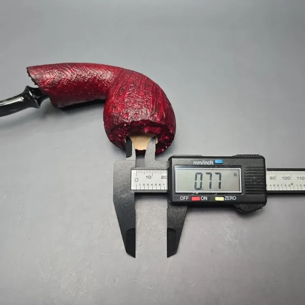 Buckeye Hand Made Contrast Sandblasted Acorn w/ Plateaux Briar Pipe, New - Image 12