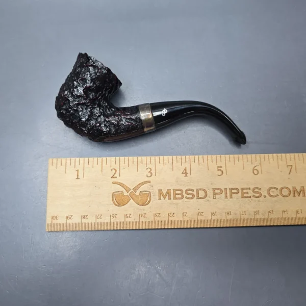 Peterson Cobble 05 Rusticated and Sandblasted Calabash with Silver (New) - Image 12