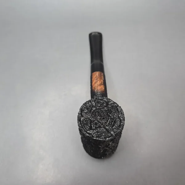 Savinelli 150th Anniversary Capri Root Briar 310 KS Rusticated Poker Briar Pipe, New - Image 10
