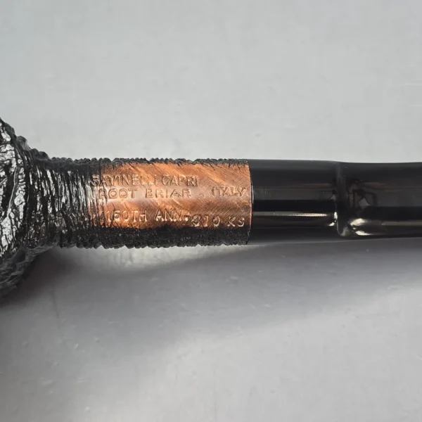 Savinelli 150th Anniversary Capri Root Briar 310 KS Rusticated Poker Briar Pipe, New - Image 11