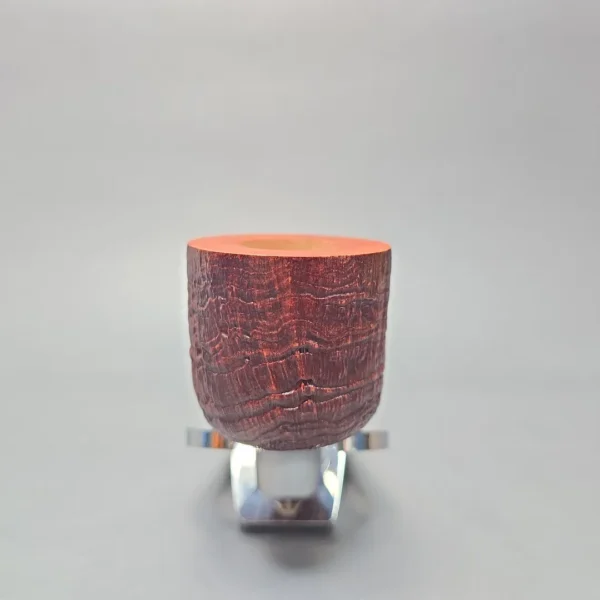 Graziano Tendi Patially Sandblasted Pot Handmade Briar Pipe, New - Image 3