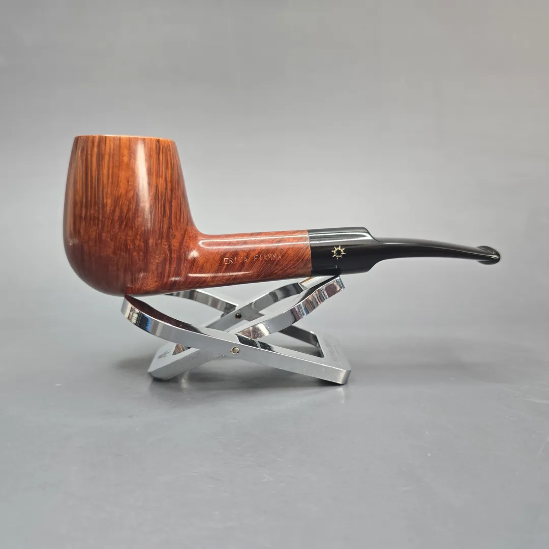 Savinelli Erica Fiamma 144 KS Smooth Brandy Estate Briar Pipe, Italian Estates - Image 2