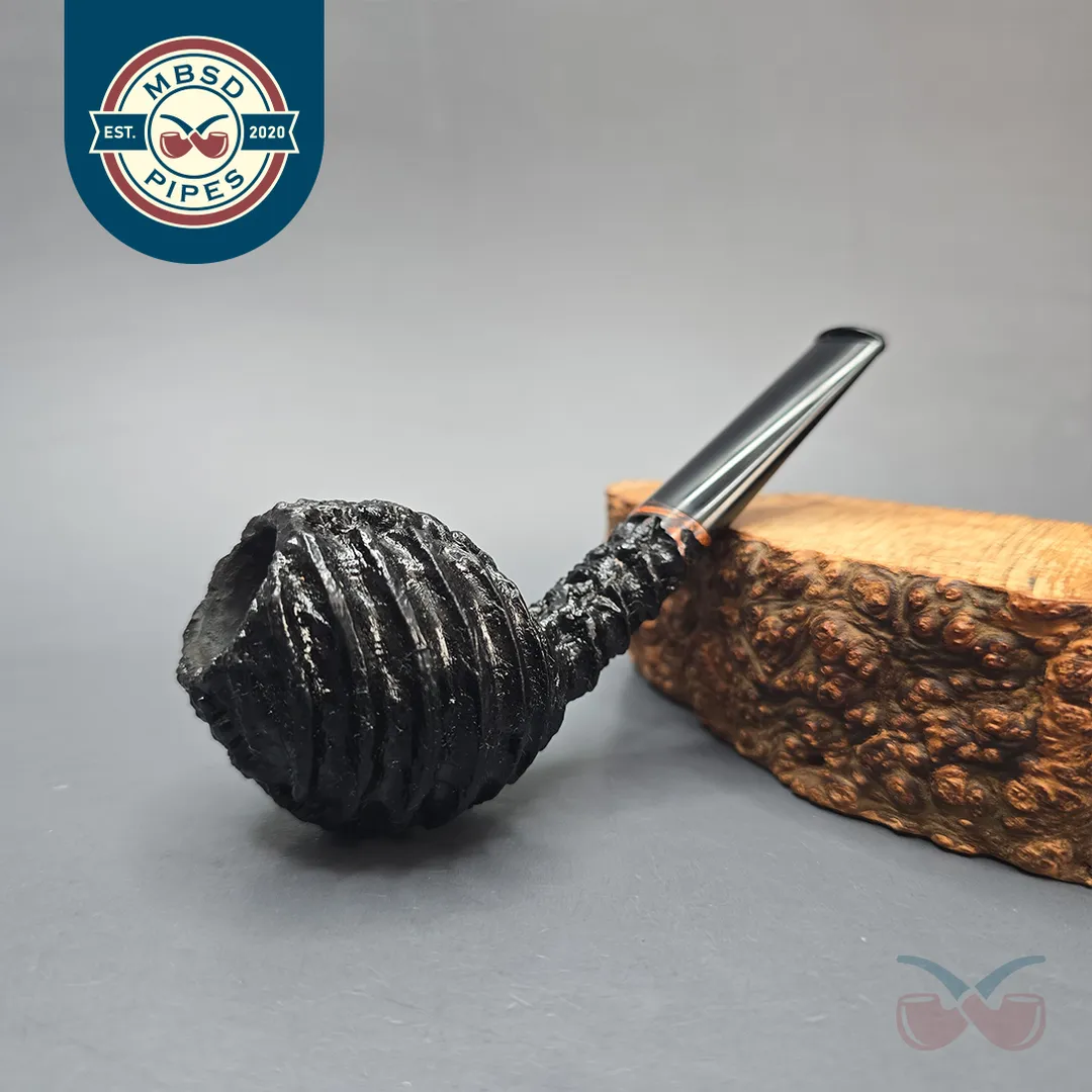 Tom Eltang Rusticated Devil Anse Estate Briar Pipe, Danish Estates