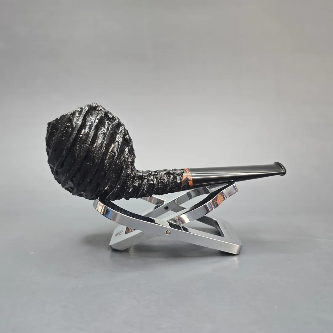 Tom Eltang Rusticated Devil Anse Estate Briar Pipe, Danish Estates - Image 2