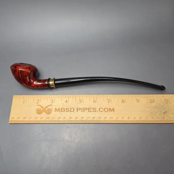 4th Generation (by Chacom) Smooth Churchwarden with Brass (Unsmoked Estate) - Image 13