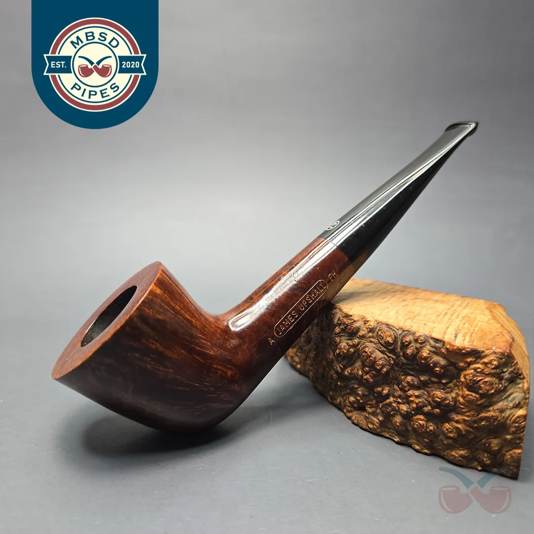 James Upshall A Grade Group 6 Smooth "Huntsman" Zulu Estate Briar Pipe, Unsmoked