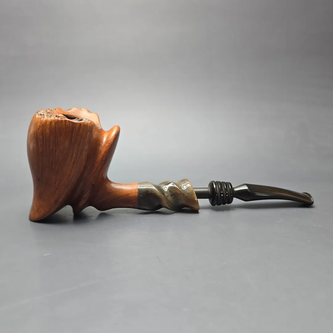 Preben Holm Hand Cut Magnum Smooth Freehand with Horn (Estate) - Image 2