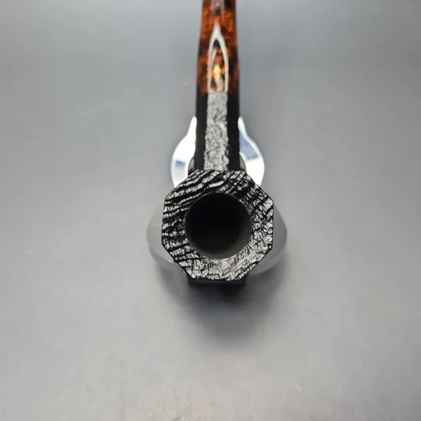 Savinelli Ottagono Long II Sandblasted Panel Dublin Briar Pipe, New, 6mm - Image 6