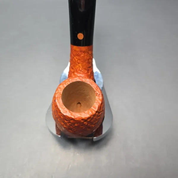 Calibano (Mastro de Paja) 119 C4 Sandblasted Bent Billiard Estate Briar Pipe, Unsmoked - Image 5