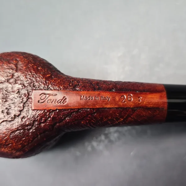 Graziano Tendi Patially Sandblasted Pot Handmade Briar Pipe, New - Image 10