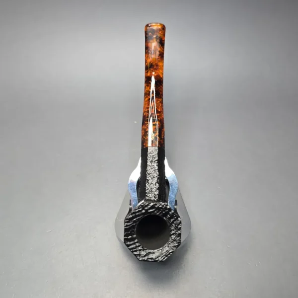 Savinelli Ottagono Long II Sandblasted Panel Dublin Briar Pipe, New, 6mm - Image 7