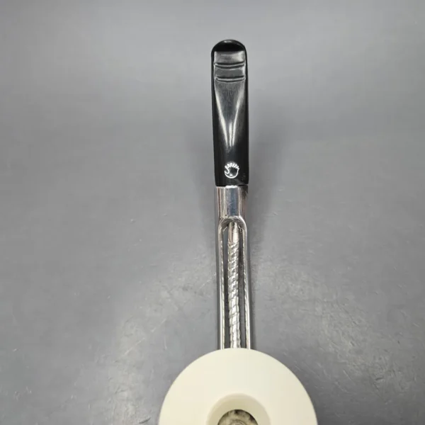 Falcon Bent Dental w/ MBSD Meerschaum Smooth Dublin Block Meerschaum Bowl Pipe, New - Image 8