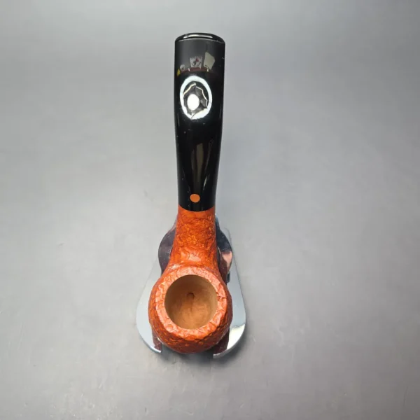 Calibano (Mastro de Paja) 119 C4 Sandblasted Bent Billiard Estate Briar Pipe, Unsmoked - Image 7