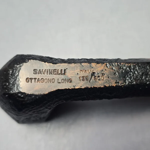 Savinelli Ottagono Long II Sandblasted Panel Dublin Briar Pipe, New, 6mm - Image 11