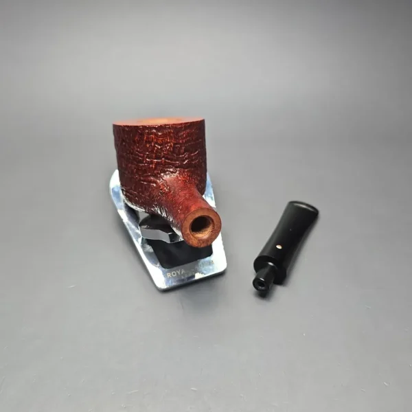 Graziano Tendi Patially Sandblasted Pot Handmade Briar Pipe, New - Image 13