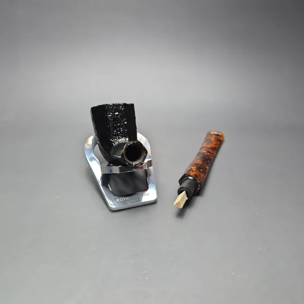 Savinelli Ottagono Long II Sandblasted Panel Dublin Briar Pipe, New, 6mm - Image 14