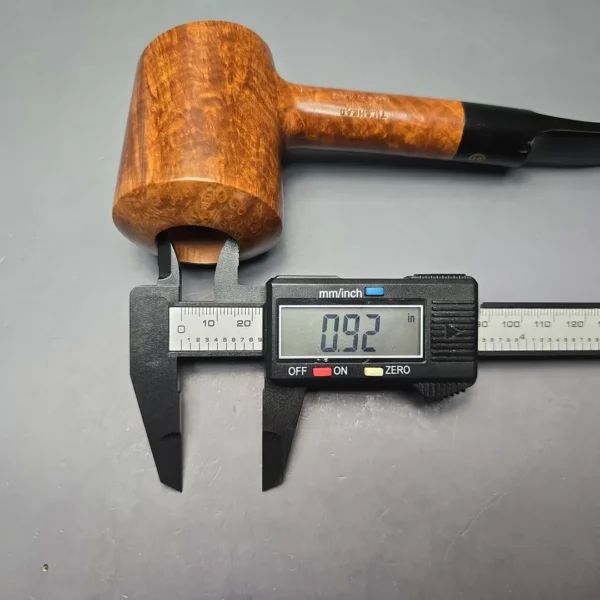 James Upshall Empire Old England XXL Smooth Poker Estate Briar Pipe, Unsmoked - Image 14