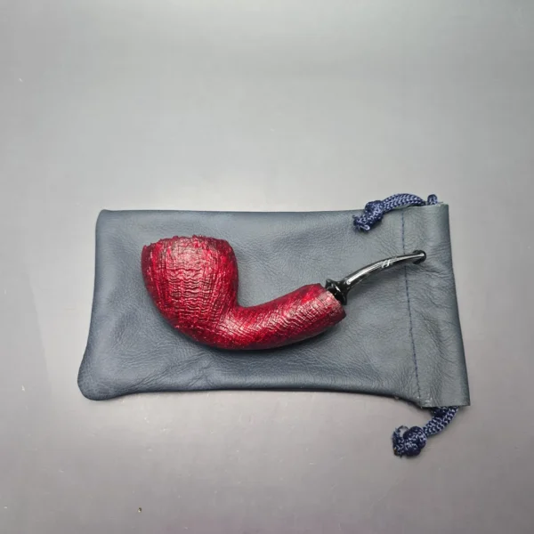 Buckeye Hand Made Contrast Sandblasted Acorn w/ Plateaux Briar Pipe, New - Image 14