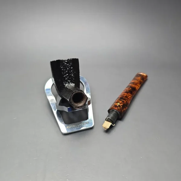 Savinelli Ottagono Long II Sandblasted Panel Dublin Briar Pipe, New, 6mm - Image 14