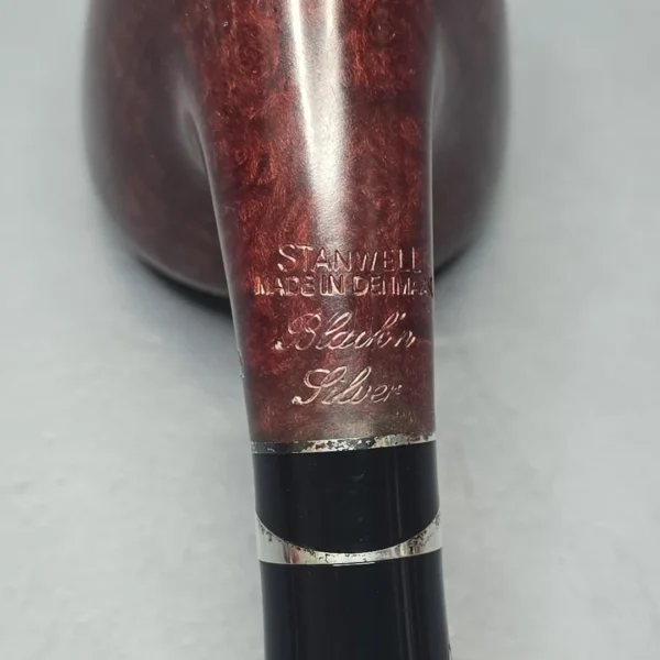 Stanwell (Pre-2010) Black 'n Silver 19 Smooth Dublin w/ Silver Estate Briar Pipe, Unsmoked - Image 11