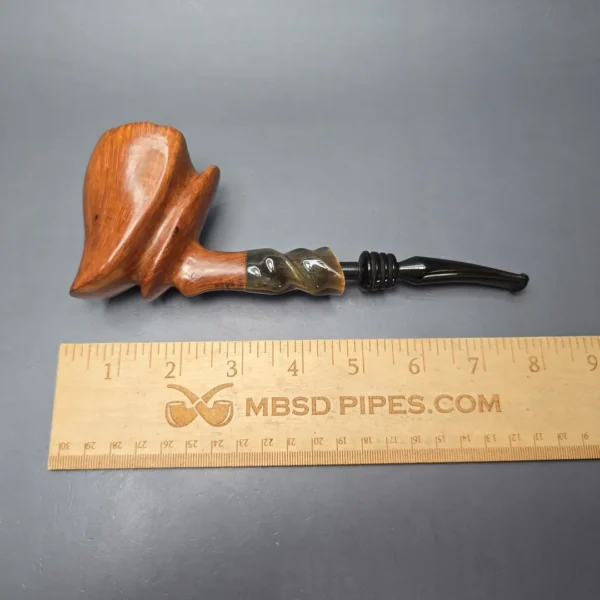 Preben Holm Hand Cut Magnum Smooth Freehand with Horn (Estate) - Image 12
