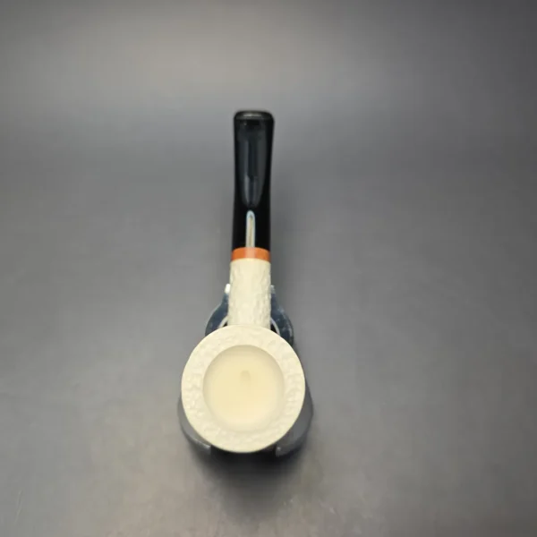 MBSD Meerschaum Deluxe Rusticated "Whittler" Poker with Briar-Mortise (New) - Image 9