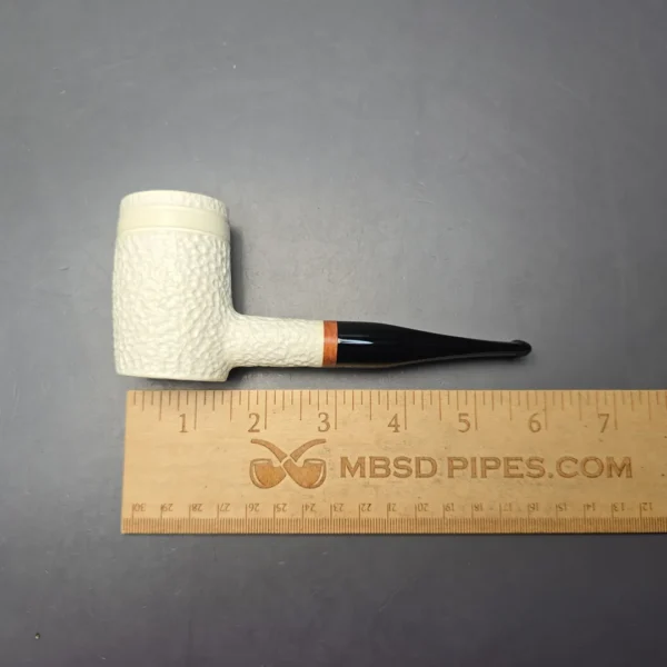 MBSD Meerschaum Deluxe Rusticated "Whittler" Poker with Briar-Mortise (New) - Image 11