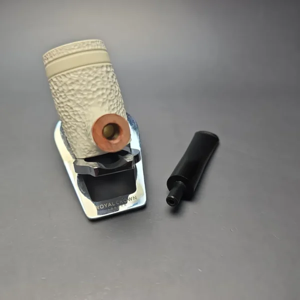 MBSD Meerschaum Deluxe Rusticated "Whittler" Poker with Briar-Mortise (New) - Image 13