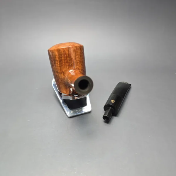 James Upshall Empire Old England XXL Smooth Poker Estate Briar Pipe, Unsmoked - Image 15