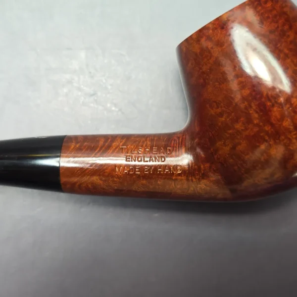 James Upshall A Grade Group 6 Smooth "Large Semi-Bent" Billiard Estate Briar Pipe, Unsmoked - Image 11