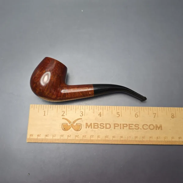 James Upshall A Grade Group 6 Smooth "Large Semi-Bent" Billiard Estate Briar Pipe, Unsmoked - Image 12