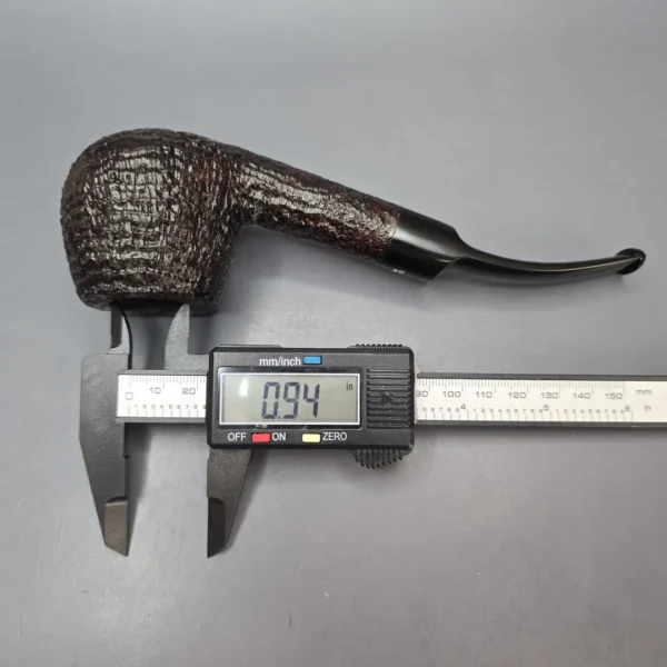 Ben Wade (Peter Wilson) Magnum Sandblasted Diplomat Estate Briar Pipe, Unsmoked - Image 15
