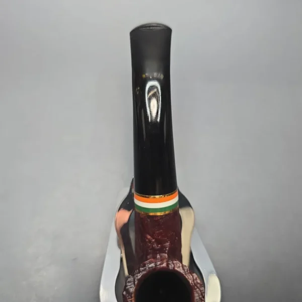 Peterson 2026 St Patrick's Day 338 Sandblasted Bent Billiard Briar Pipe, New - Image 8