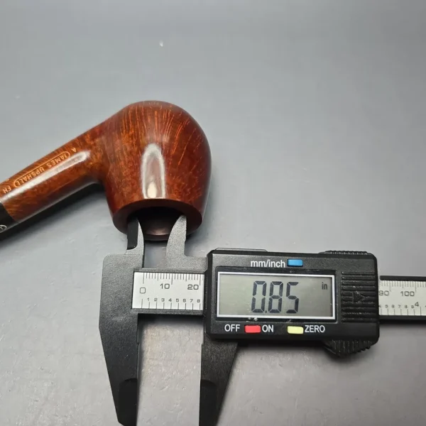 James Upshall A Grade Group 6 Smooth "Large Semi-Bent" Billiard Estate Briar Pipe, Unsmoked - Image 13