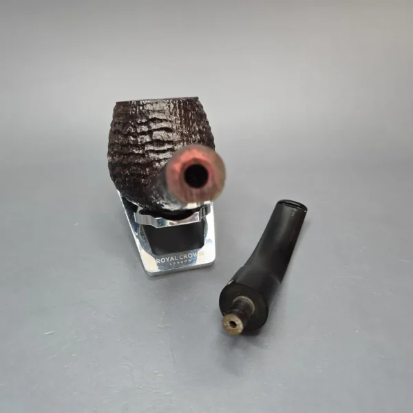 Ben Wade (Peter Wilson) Magnum Sandblasted Diplomat Estate Briar Pipe, Unsmoked - Image 16