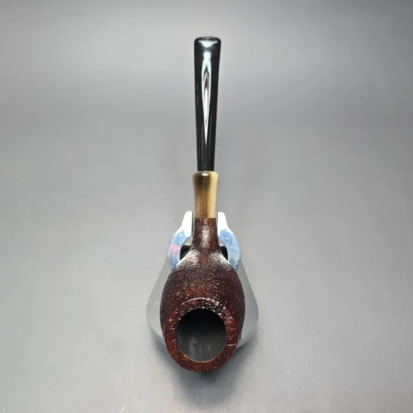 MBSD Briars Modern Masters 3 Sandblasted Tulip w/ Faux Horn Handmade Briar Pipe, New - Image 9