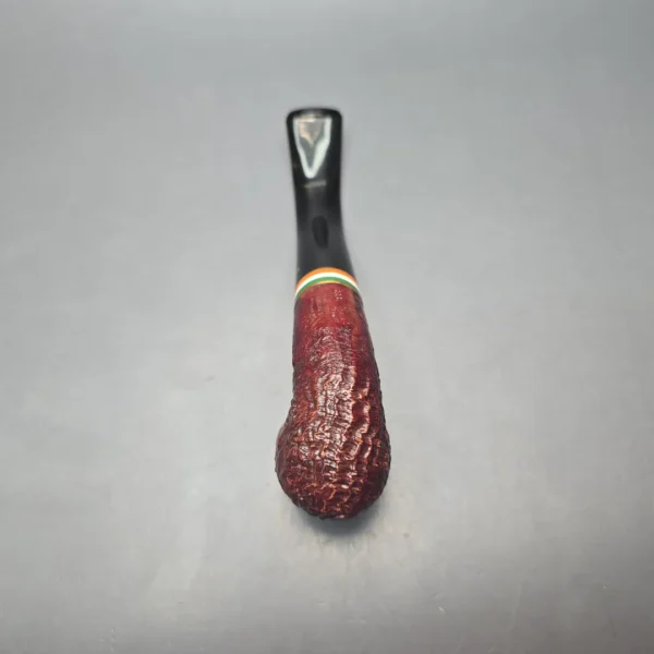 Peterson 2026 St Patrick's Day 338 Sandblasted Bent Billiard Briar Pipe, New - Image 10