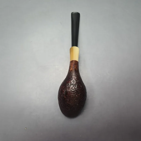 MBSD Briars Modern Masters 3 Sandblasted Tulip w/ Faux Horn Handmade Briar Pipe, New - Image 10