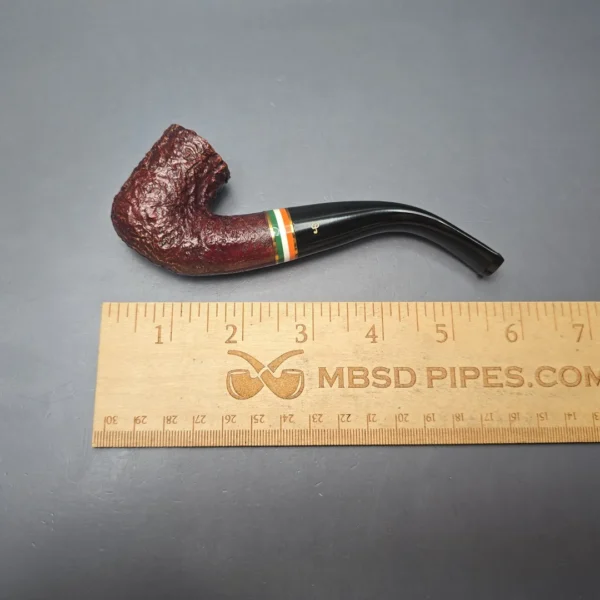Peterson 2026 St Patrick's Day 338 Sandblasted Bent Billiard Briar Pipe, New - Image 12