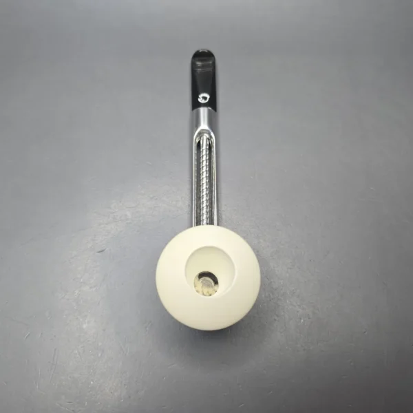 Falcon Chrome Dental w/ MBSD Meerschaum Dublin Block Meerschaum Bowl Pipe, New - Image 9