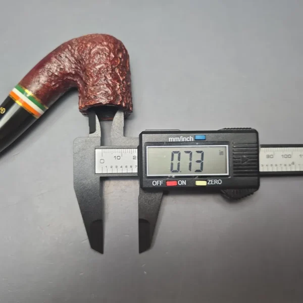 Peterson 2026 St Patrick's Day 338 Sandblasted Bent Billiard Briar Pipe, New - Image 13